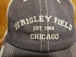  Wrigley Field Chicago Gray/Blue Mesh Trucker Snapback Adult Cap Hat - £23.38 GBP