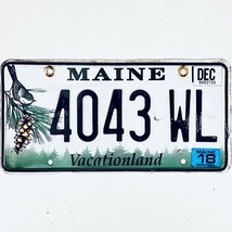 2018 United States Maine Vacationland Passsenger License Plate 4043 WL - £14.95 GBP