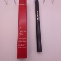 Clarins Graphik Ink Liner Felt Tip Liquid Eyeliner Pen 01 INTENSE BLACK  - $14.84