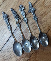 4 Musician Themed Miniature Metal Collectible Spoons - Four vintage spoons - $16.99