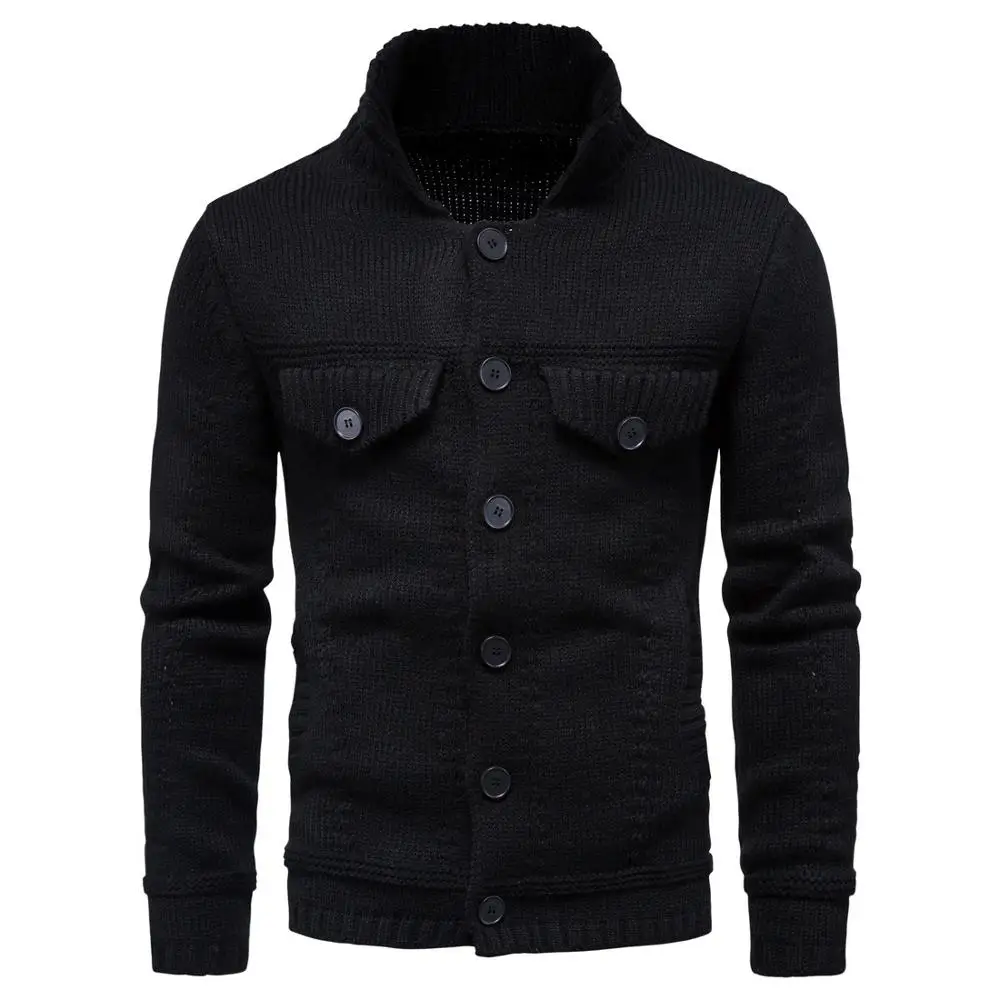 Winter Thick Men&#39;s   Jacket Long Sleeve Cardigan  Men&#39;s Lapel Workwear Cardigan  - £140.14 GBP