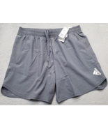 Adidas Training Shorts Mens XL Gray Aeroready Stretch Elastic Waist Draw... - $452.22 MXN