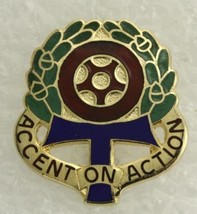 Vintage US Military DUI Pin 319th Transport Group ACCENT ON ACTION S-21 - $9.29