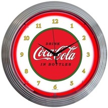 Coca-Cola 1910 Classic Neon Clock 15&quot;x15&quot; - £67.26 GBP