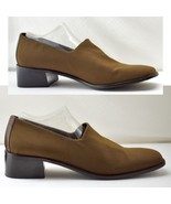 Donald J Pliner Brown Microfiber Leather Loafers 1-5/8&quot; Heels - Women&#39;s ... - €22,05 EUR