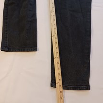 Riders Womens Size 14L Black Straight Leg High Rise Denim Jeans Measured 30x32.5 image 11