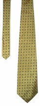 Jos A Bank Corporate- Men&#39;s 100% Silk Neck Tie Yellow Gold Black 57&quot;L - $6.25