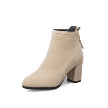 Brand New Fashion Black Beige Women Ankle Dress Boots Sweet Lady Nude Shoes High - £57.52 GBP