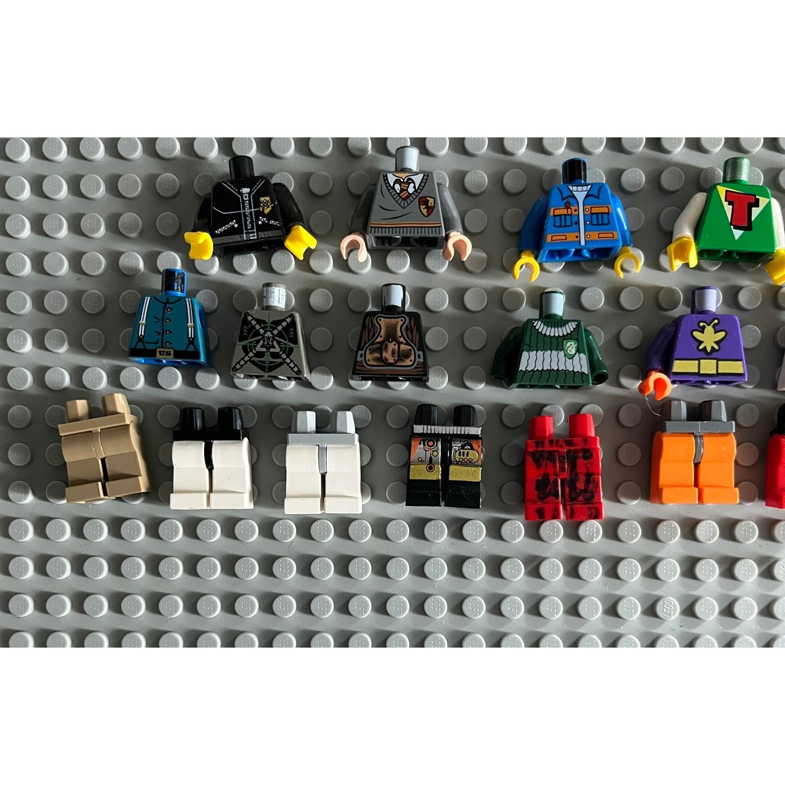 Lego Torso Lego Mixed Minifigure Parts Bundle Minifigures Torsos Legs Harry Potter ...