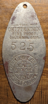 1895 Columbus Ohio Chittenden Hotel Fireproof Columbus Railway Owner Key... - $47.51