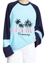 Puma Rihanna Fenty Long Sleeve Crew Neck Bluefish Womens Sweater Shirt Oversized - £63.13 GBP