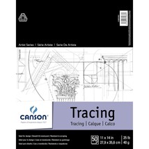 Canson Foundation Tracing Paper Pad for Ink, Pencil and Markers, Fold Ov... - $20.99