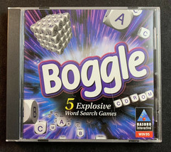 Boggle CD-ROM-1997 Hasbro PC Interactive-5 Word Search Games - £7.22 GBP