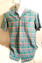 Ralph Lauren Shirt Youth Size 10 Plaid Button Down Cotton Multicolor - $17.56