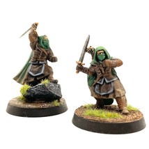 Rangers of Middle-Earth 2 Painted Miniatures Swordsmen Rogue Middle-Earth - $55.00