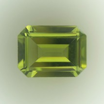 Natural Peridot Octagon Step Cut 8X6mm Parrot Green Color VS Clarity Loose Gemst - £36.84 GBP