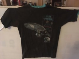 Rare Vtg '91 Star Trek "The Voyages of the USS Enterprise" SS Rollup Sleeve Tee - $99.95