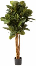 Nearly Natural 4ft. Fiddle Leaf Fig Artificial Tree - £73.15 GBP