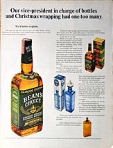 Kentucky Straight Bourbon Whiskey Beam&#39;s Choice 1965 vintage print ad - $12.16 CAD