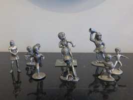 Lot Of 8 Vintage Pewter Miniature Figurines Different Brands - £35.61 GBP