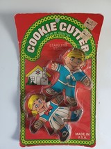Pkg of 2 Lone Toy Tree Vintage Cookie Cutters: Capers Stainless Boy &amp; Gi... - £8.80 GBP