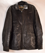Polo Ralph By Lauren Leather Harrington Jacket Brown 2XL - £276.34 GBP