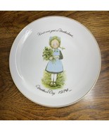 Holly Hobbie Mother&#39;s Day Plate 1974 Kind and Good is Motherhood Vintage - $26.84 CAD
