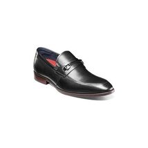 Stacy Adams Kaylor Moc Toe Bit Slip On Leather Dress Shoes Black 25572-001 image 2