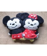 Hallmark Disney Terrycloth Mickey Mouse And Minnie Plush Stuffed Animal Set - £14.01 GBP