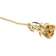 24K Yellow Gold Plated Single Long Stem Rose - £155.87 GBP