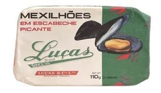 Luças from Portugal - Canned Mussels in spiced pickled sauce - 3.88oz / 110gr (P - $49.75