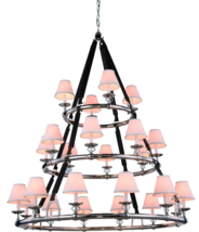 Xl Foyer Ralph Lauren Westbury Style 3 Tier Polished Nickel Chandelier LOOK4LESS - £1,739.41 GBP