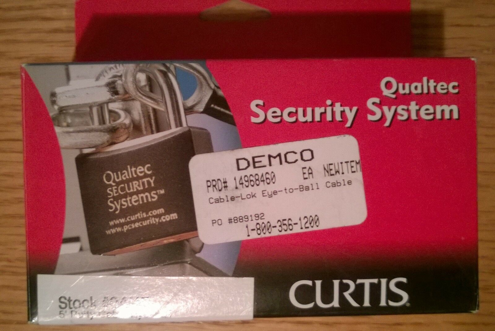 Curtis Qualtec 5&#39; Putty Cable Eyeball Component #04115 Fits Anti-theft S... - $9.65