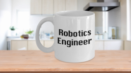 Robotic Engineer Mug White Coffee Cup Funny Gift for Dad, Boss, Rocket Science - £14.46 GBP+