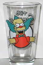 The Simpsons TV Series Krusty the Clown Figure Illustrated Pint Glass NEW UNUSED - £5.49 GBP