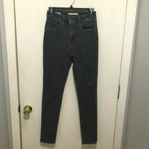 Levi&#39;s Premium 721 High Rise Skinny Black Jeans Big E Women&#39;s 26&quot; Waist - $29.69