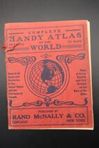 Antique Rand McNally Complete Handy Atlas of the World 1917 Beautiful Maps - $901.69 MXN