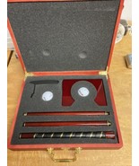 Portable Collapsible Practice Putter 3 Piece Golf Set w/ Wood Case Execu... - $40.55 CAD