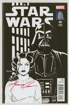 NM Star Wars #1 Marvel Comic Amanda Conner Leia &amp; Darth Vader Variant Cover Art - $19.79