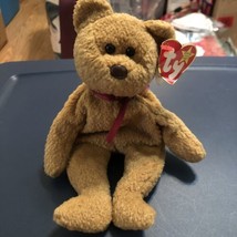 Ty ORIGINAL Beanie Baby CURLY BEAR Condition RARE Retired Tag Errors - £22.42 GBP