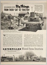 1950's Print Ad Caterpillar CAT D2 Diesel Crawler Tractor Big Things Peoria,IL - $20.77