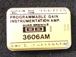BURR-BROWN PROGRAMMABLE GAIN INSTRUMENTATION AMP MODEL 3606AM - £62.75 GBP