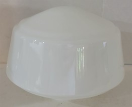 Vintage White Art Deco Opal Glass Ceiling Fixture Light Shade - $28.71