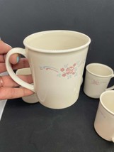 breakfast rose vine mug set of 5 - $384.55 MXN