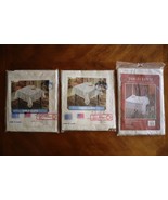 Vintage Lot 3x Vinyl Lace Square Tablecloth Tablecover 36&quot;x36&quot; 90x90cm T... - $354.99 MXN