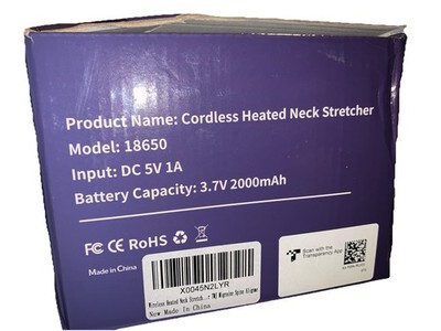 Wireless Heated Neck Stretcher for Pain Relief, Portable Cordless Item image 14