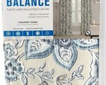 1 Count Keeco Thermal Balance Jacobeen Blue 40&quot; X 63&quot; Insulating Drapery... - $35.99