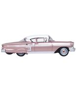 1958 Chevrolet Impala Sport Cay Coral Pink Metallic with White Top 1/87 ... - $25.80
