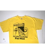 Pacman I&#39;d Rather Be Playing 2009 T Shirt Mens Large Made USA - $40.72