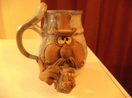 Whimsical Stoneware Mugs - $60.00